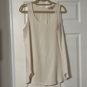 LOFT button sleeveless back blouse